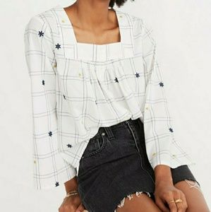 NWT Madewell Squareneck Blouse